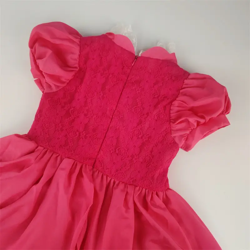 Girls Princess Peach Dress Long Flowy Pink — feature 14