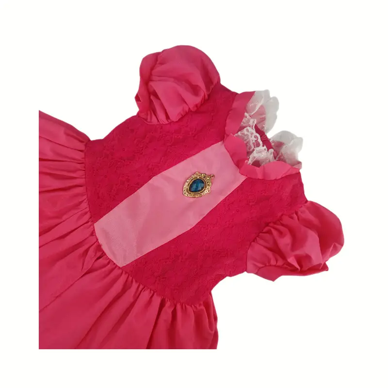 Girls Princess Peach Dress Long Flowy Pink — feature 16