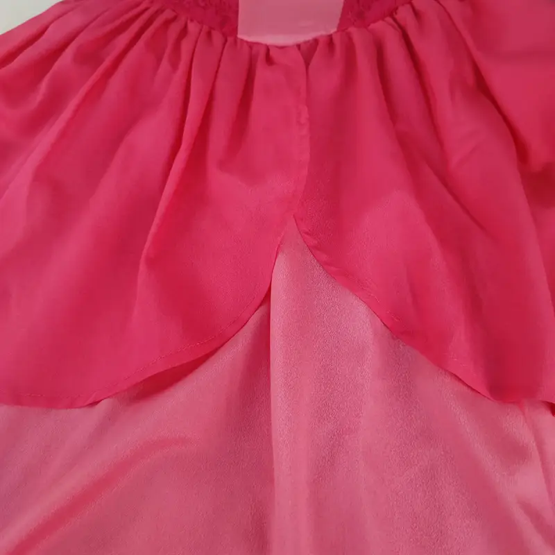 Girls Princess Peach Dress Long Flowy Pink — feature 19