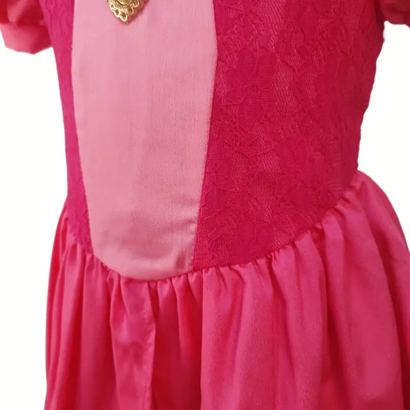 Girls Princess Peach Dress Long Flowy Pink — feature 7