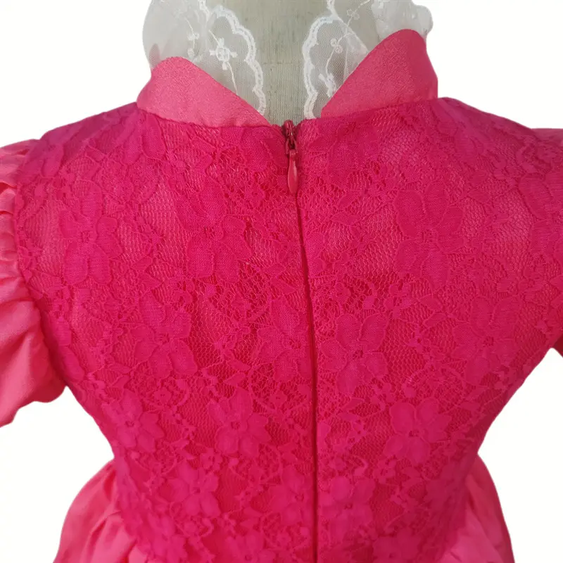 Girls Princess Peach Dress Long Flowy Pink — feature 9