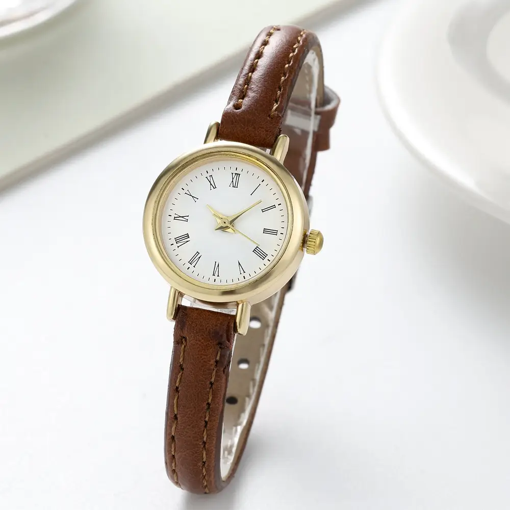 Elegant Women's Watch with Pink Leather Band - Image 3