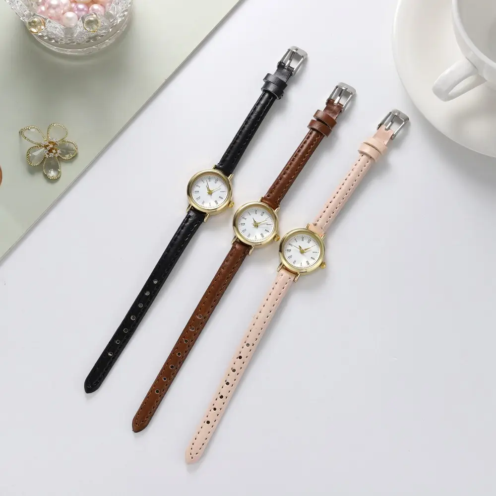 Elegant Women's Watch with Pink Leather Band - Image 5