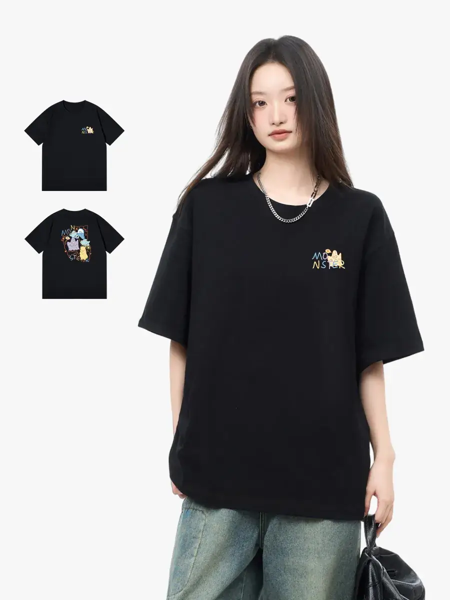 2023 Printed T-Shirt Beige Half Sleeve Cotton - Image 11