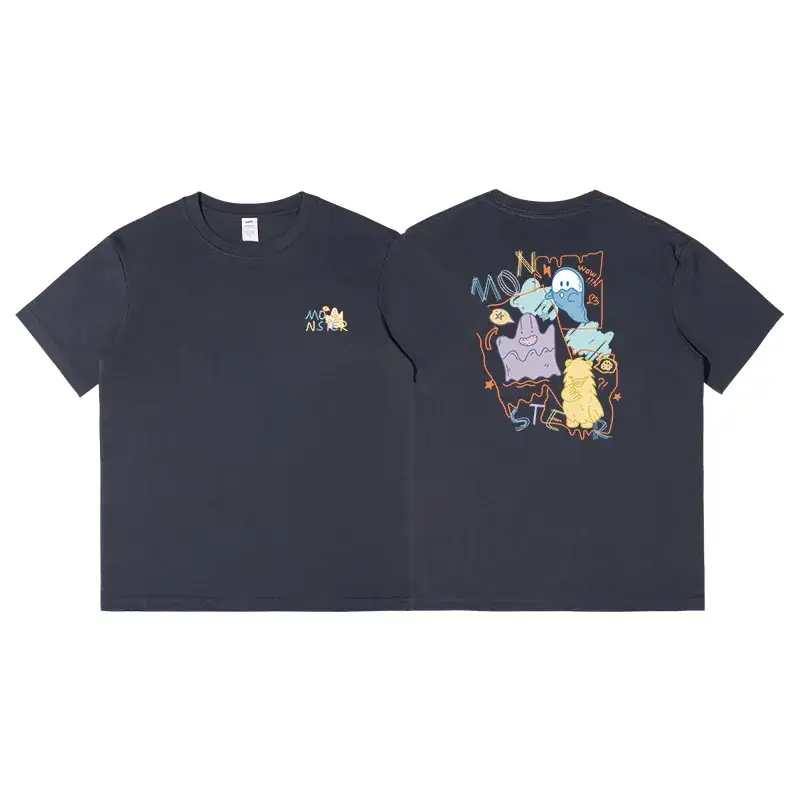 2023 Printed T-Shirt Beige Half Sleeve Cotton - Image 6