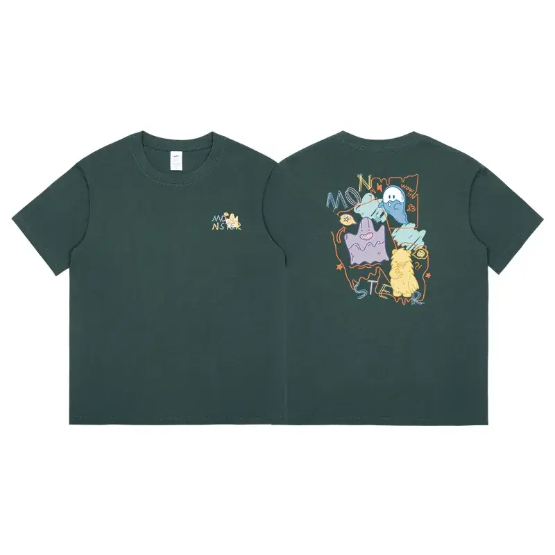 2023 Printed T-Shirt Beige Half Sleeve Cotton - Image 9