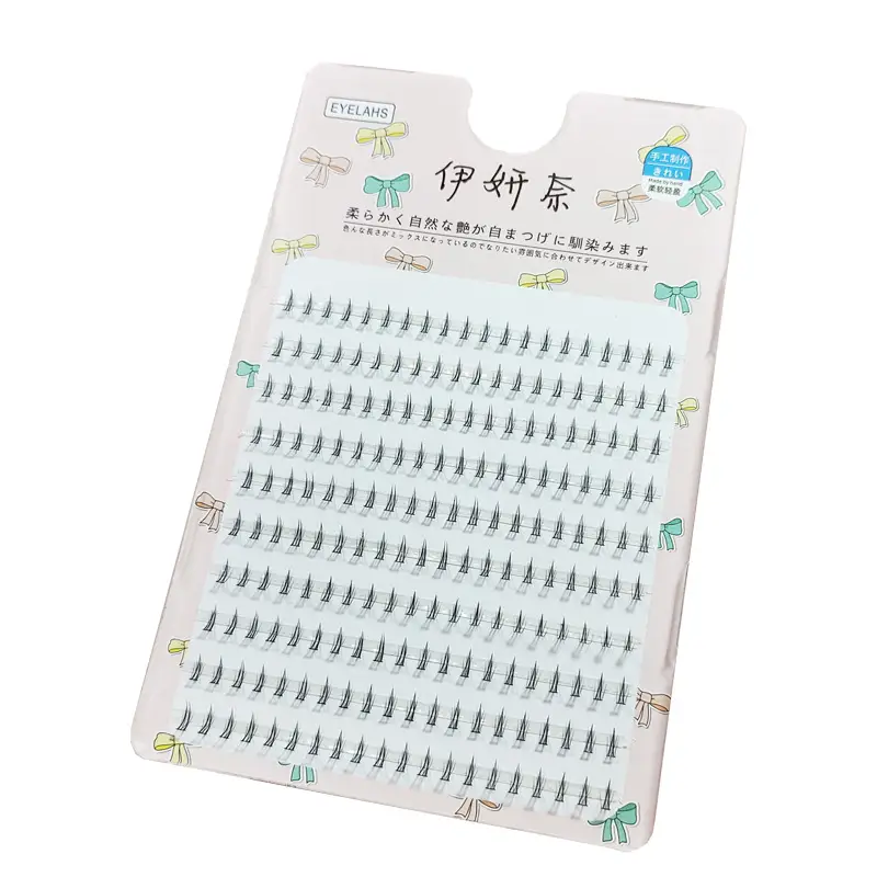 Small Crescent Lower Eyelashes Segmented False Eyelashes Natural Cluster-Like - Image 6