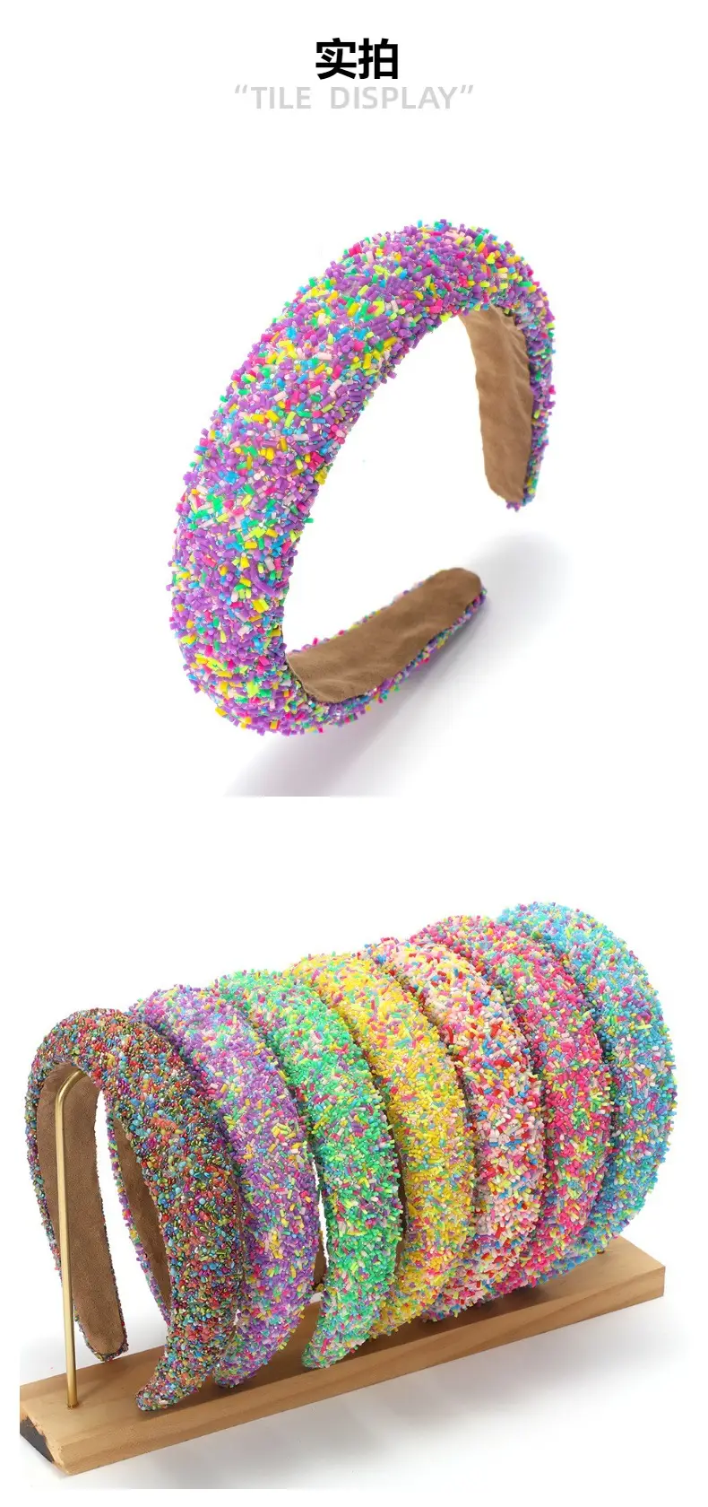 Wide-brimmed Sponge Hairband for Girls Europe US — feature 4