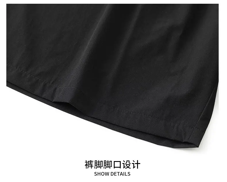 Men Ice Silk Thin Shorts Grey Knee Length — feature 26