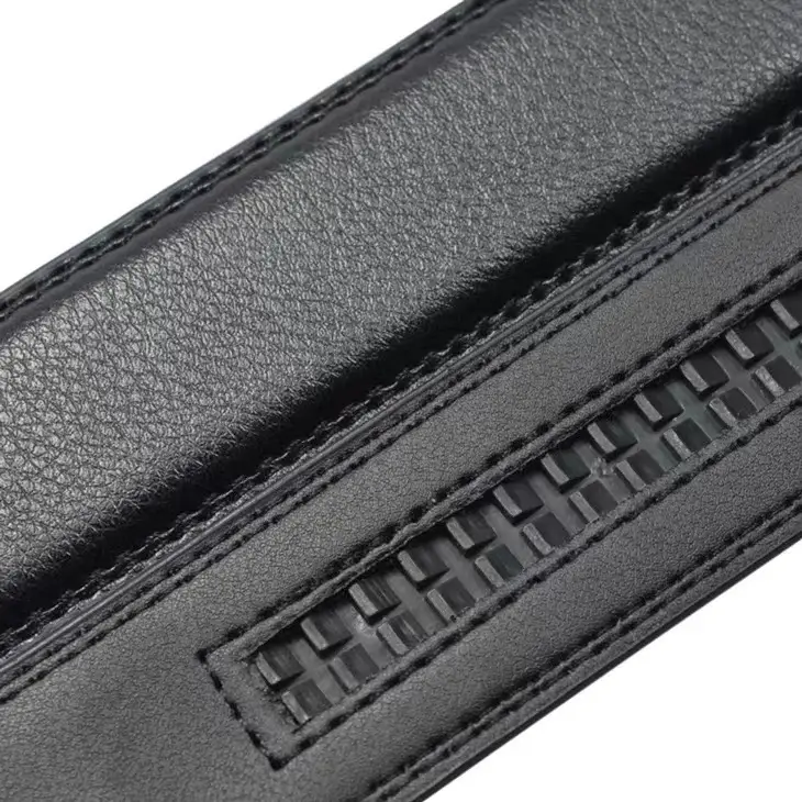 Men's Self-Buckled Black Belt 3.5cm Wide - Image 6
