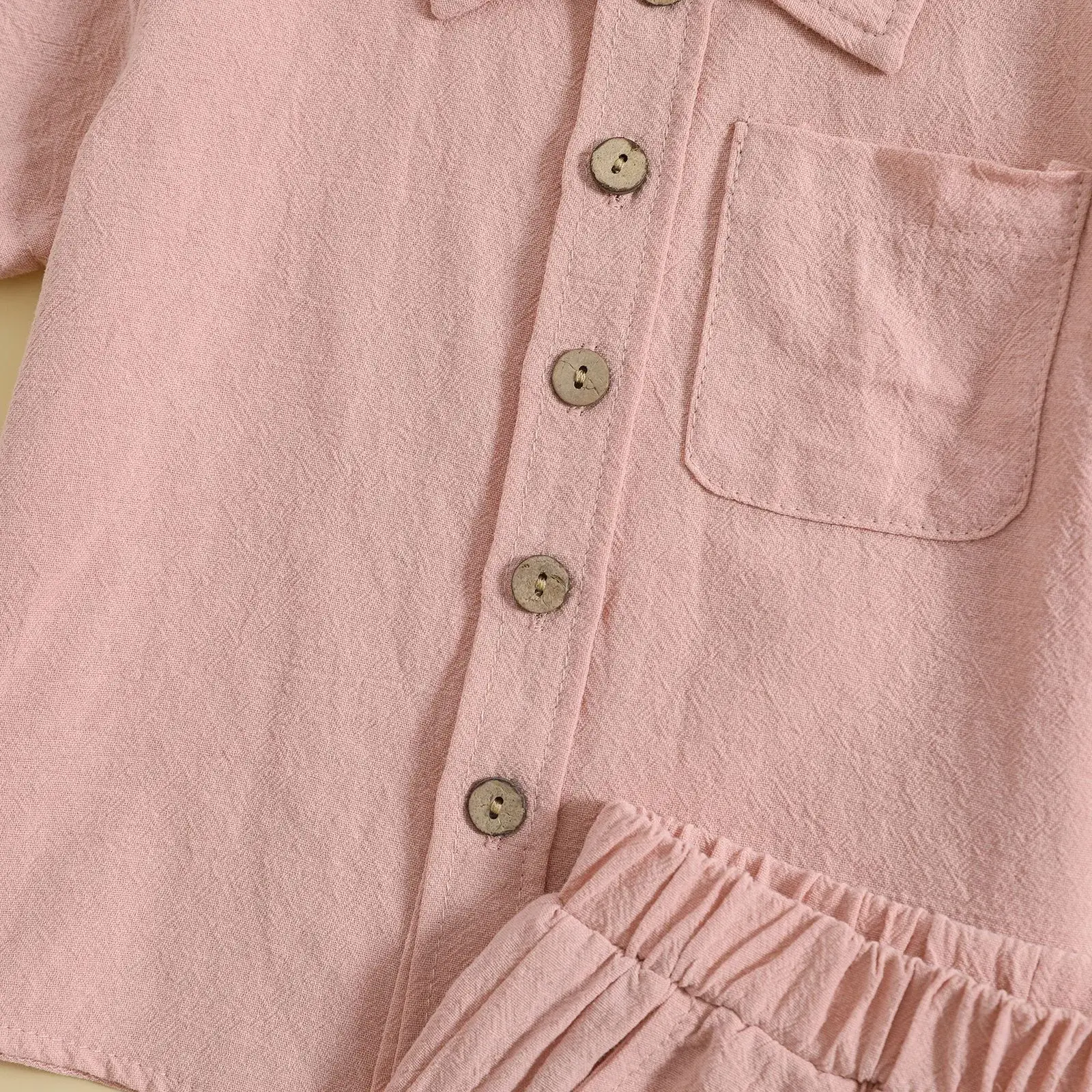 Boys Cotton Linen 2-Piece Summer Suit Cream — feature 11