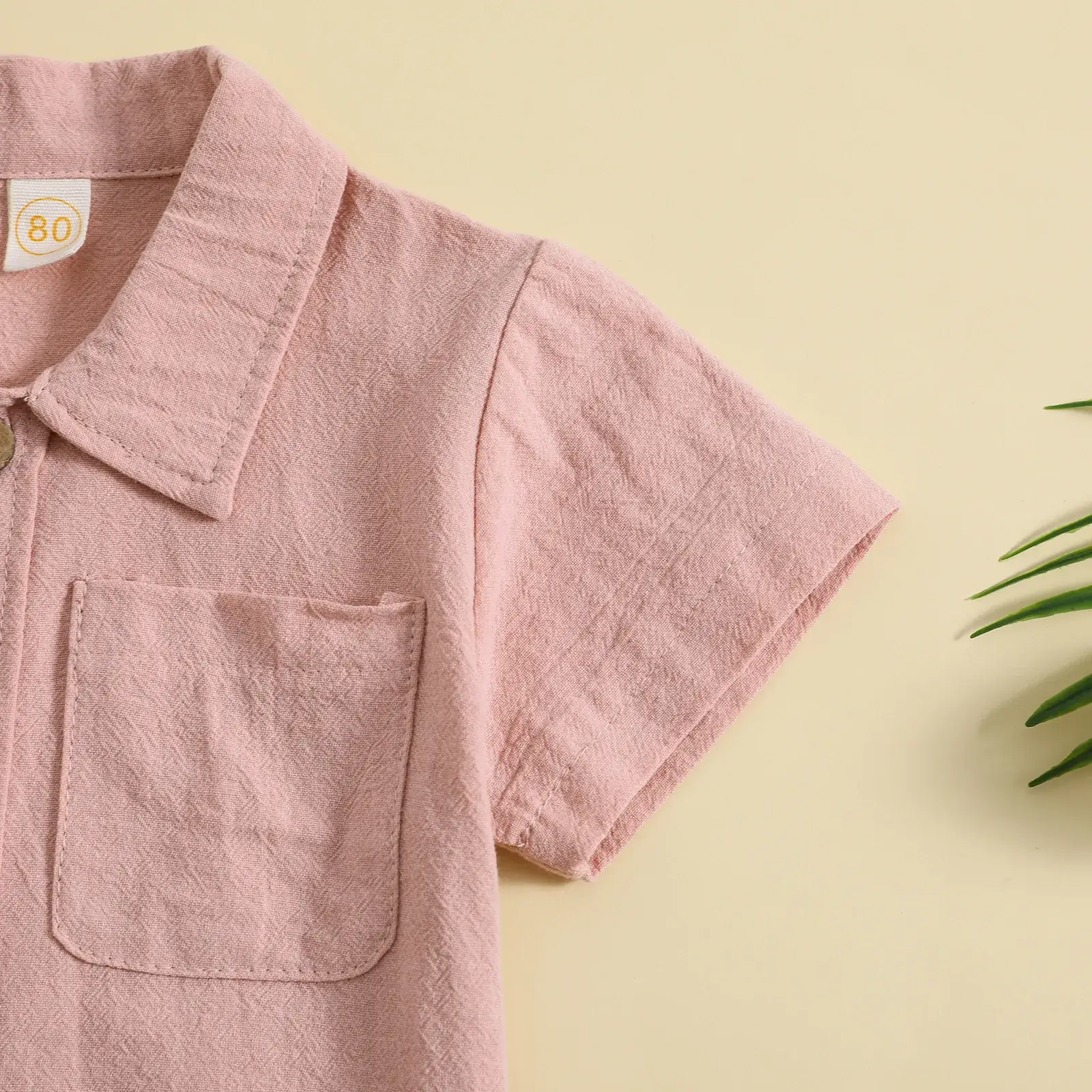 Boys Cotton Linen 2-Piece Summer Suit Cream — feature 12