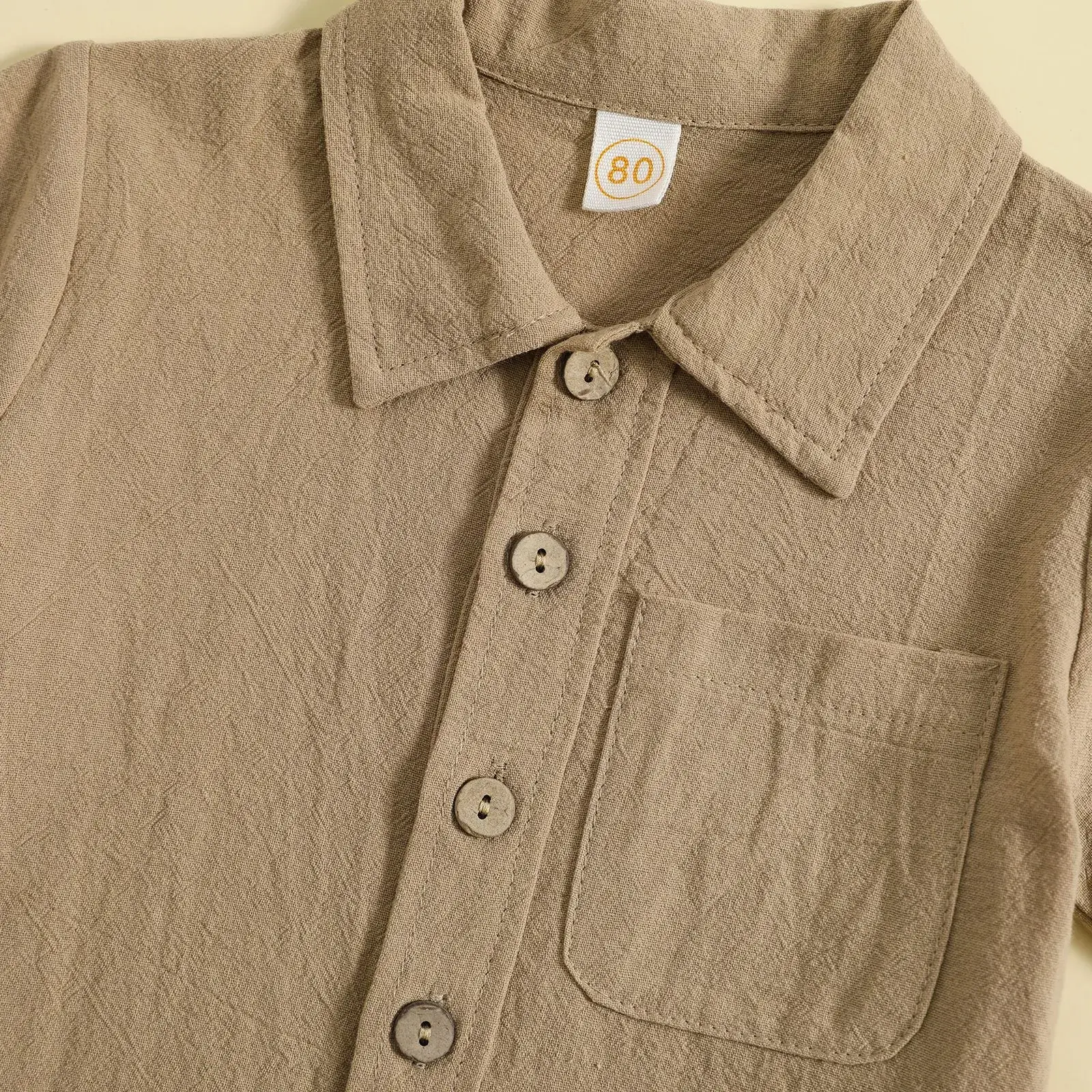 Boys Cotton Linen 2-Piece Summer Suit Cream — feature 22