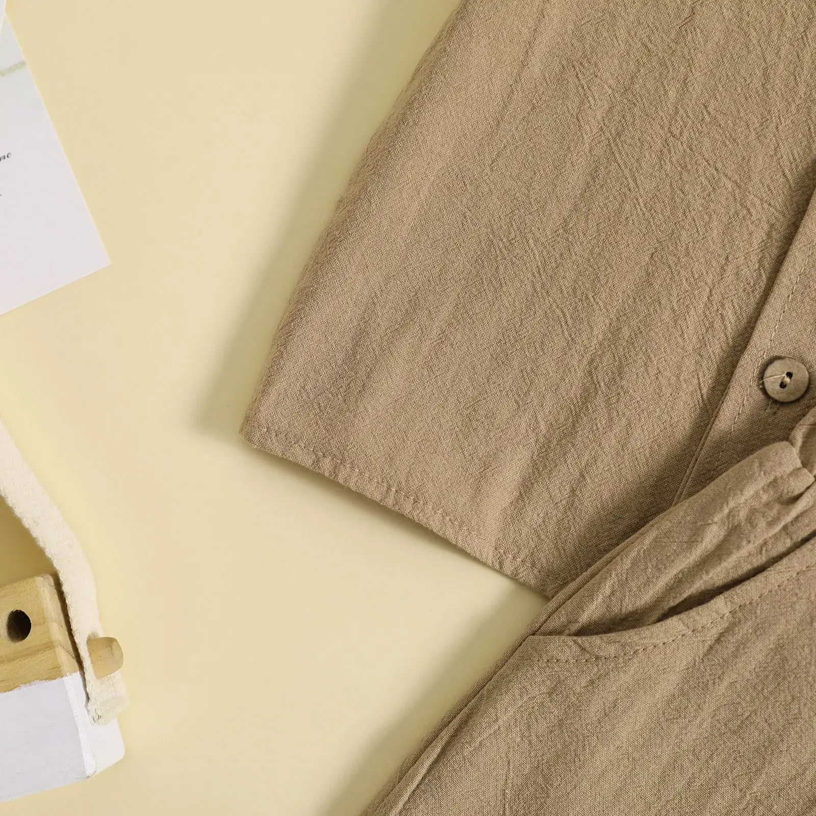 Boys Cotton Linen 2-Piece Summer Suit Cream — feature 23