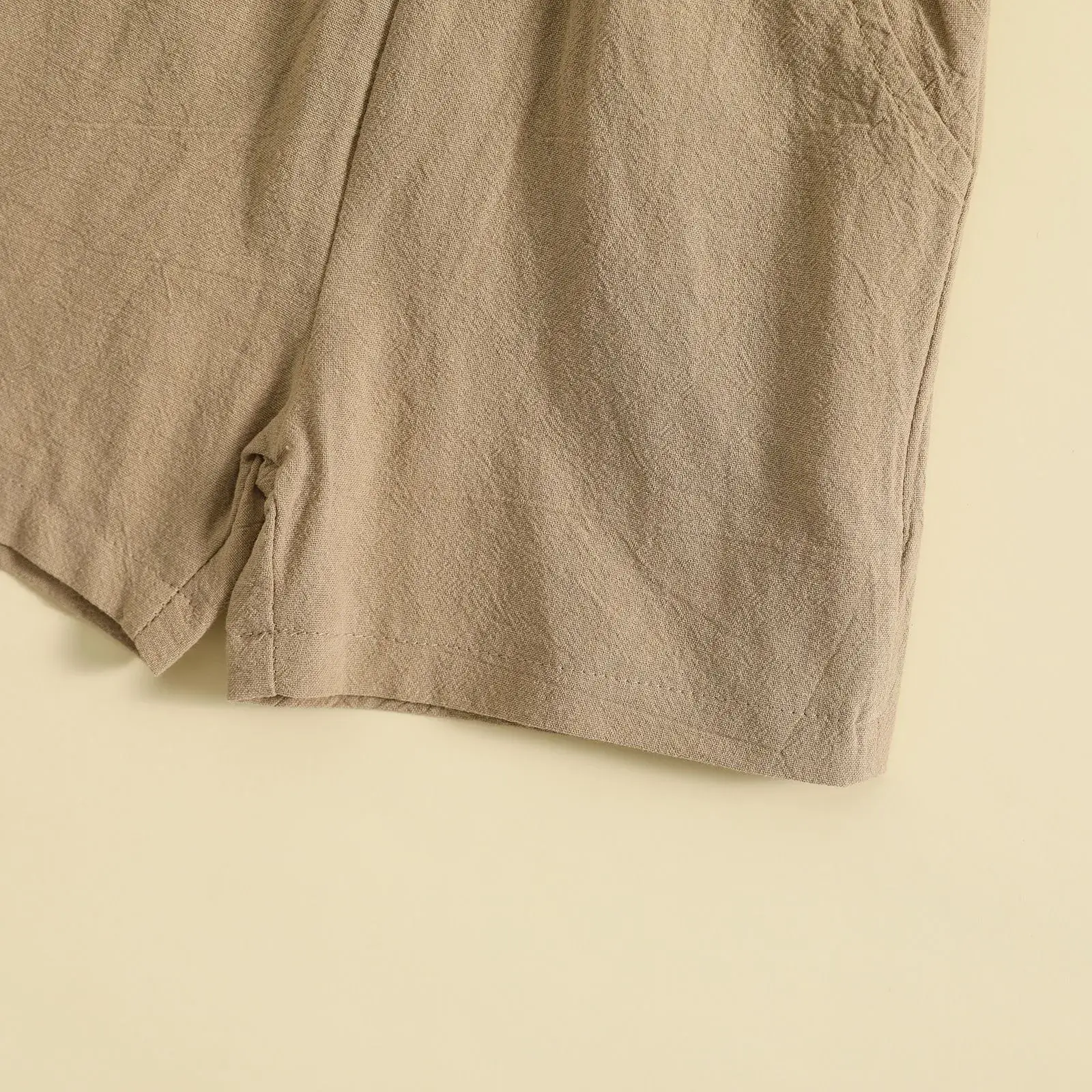 Boys Cotton Linen 2-Piece Summer Suit Cream — feature 24