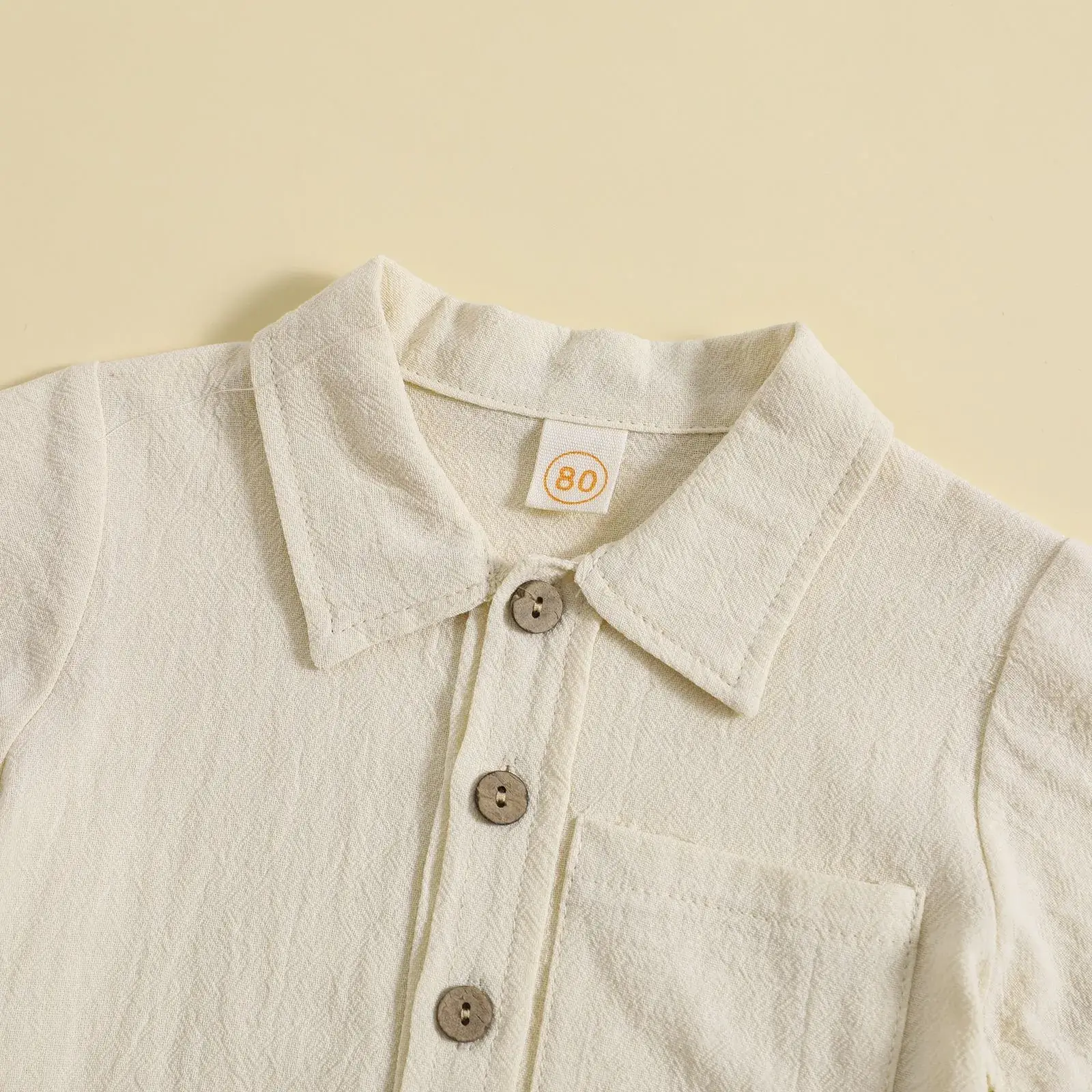 Boys Cotton Linen 2-Piece Summer Suit Cream — feature 28