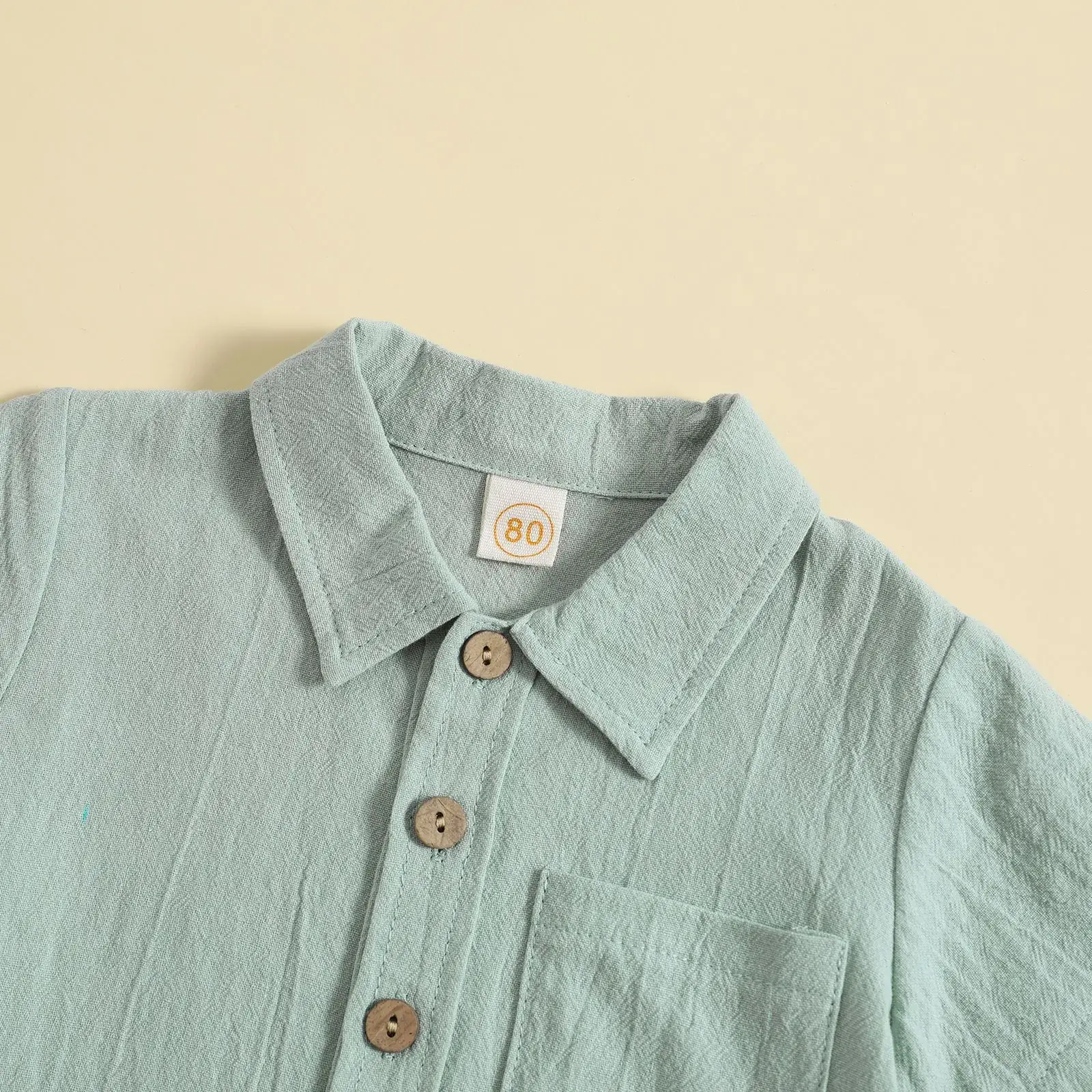 Boys Cotton Linen 2-Piece Summer Suit Cream — feature 4