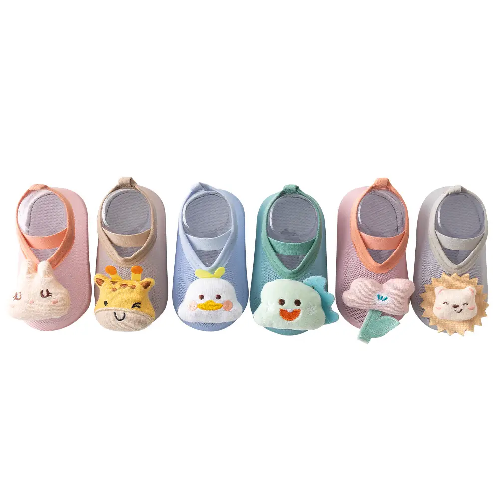 Baby Floor Socks Mesh Pure Cotton Blue - Image 28