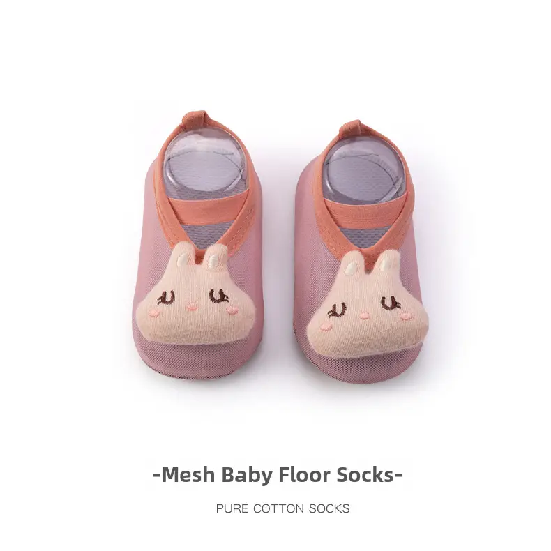 Baby Floor Socks Mesh Pure Cotton Blue - Image 13