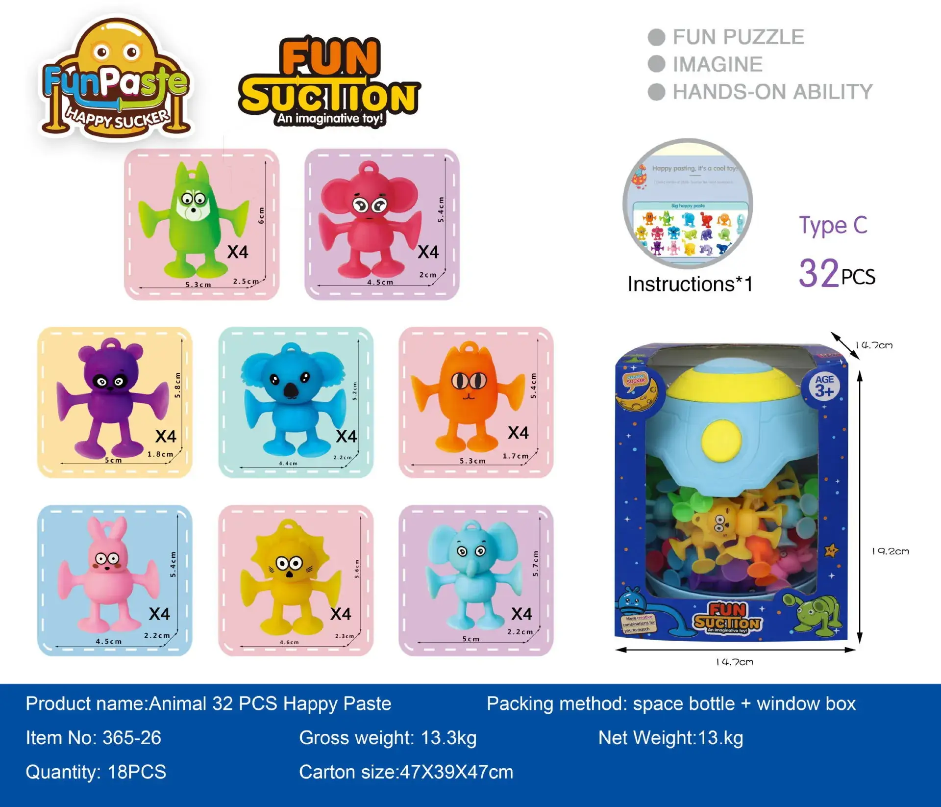 Blue Cartoon Suction Toy for Kids Bathing Car Play - Image 3