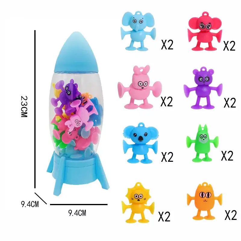Blue Cartoon Suction Toy for Kids Bathing Car Play - Image 5