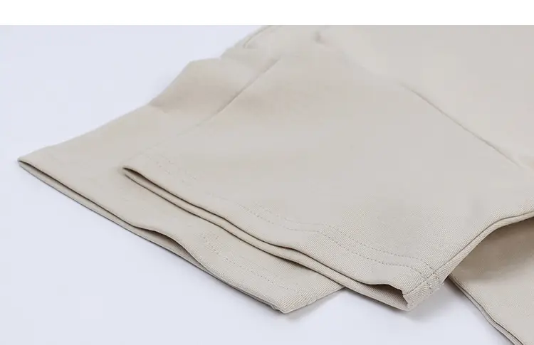 Kids Cotton Shorts Set Brown Beige Loose Fit Summer Wear — feature 28