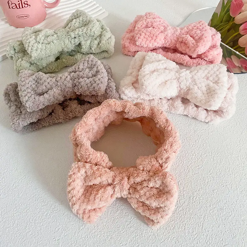 Coral Fleece Butterfly Hairband for Women - Image 8