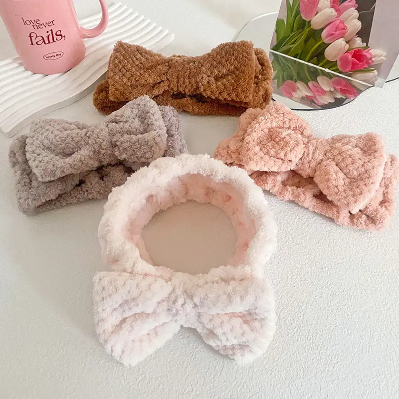 Coral Fleece Butterfly Hairband for Women - Image 9