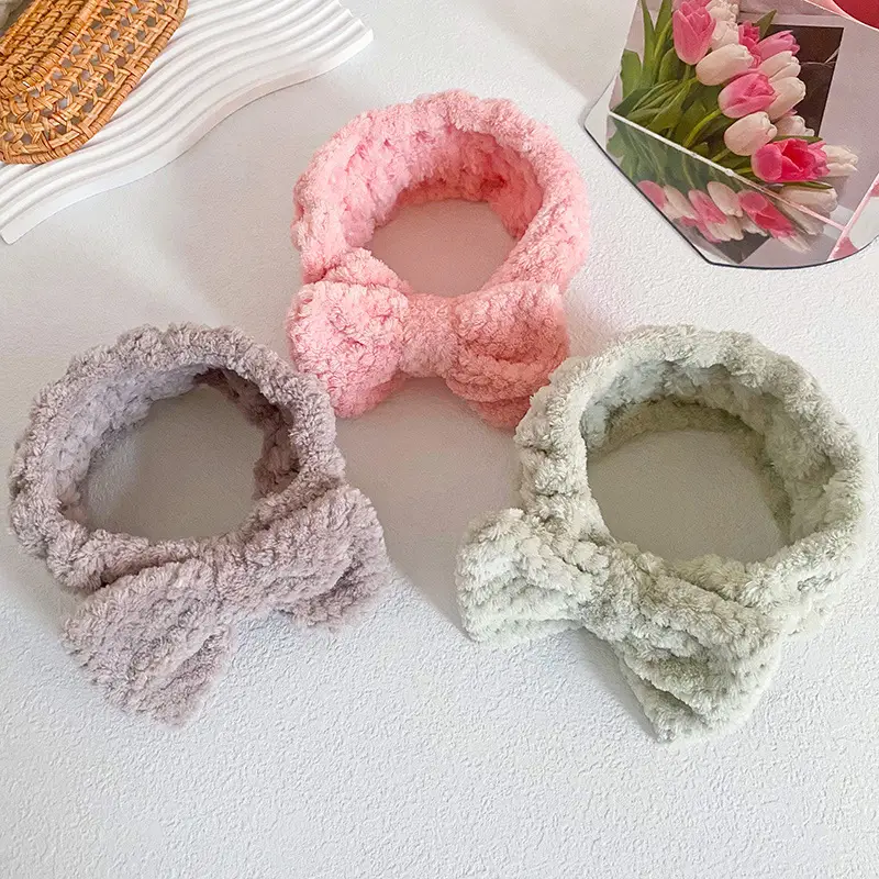 Coral Fleece Butterfly Hairband for Women - Image 10