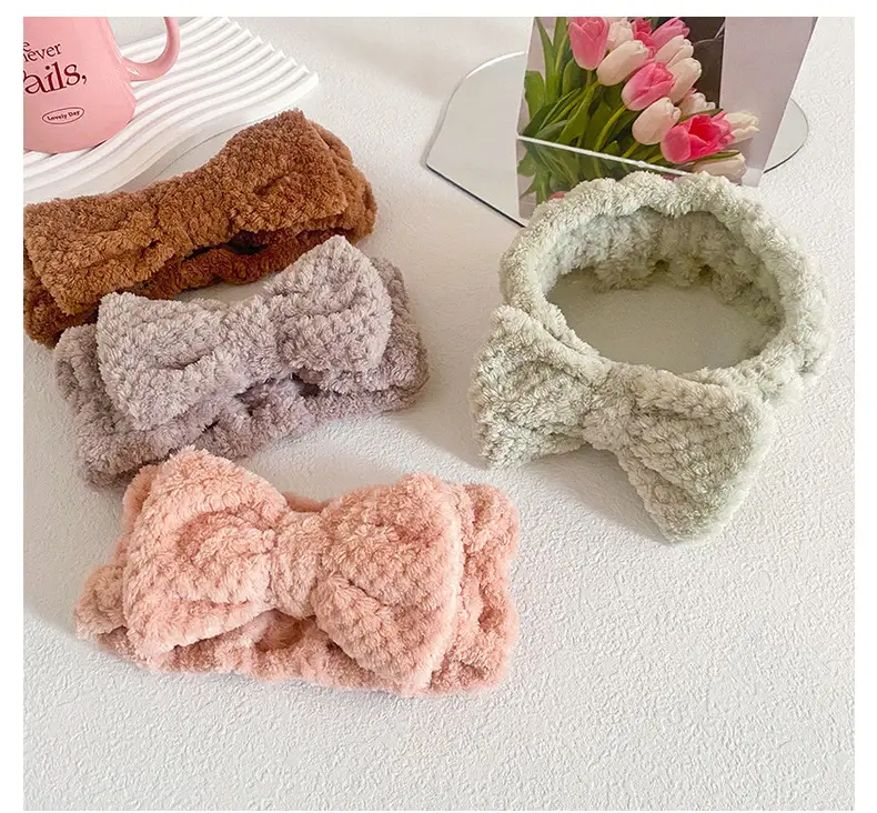Coral Fleece Butterfly Hairband for Women — feature 11