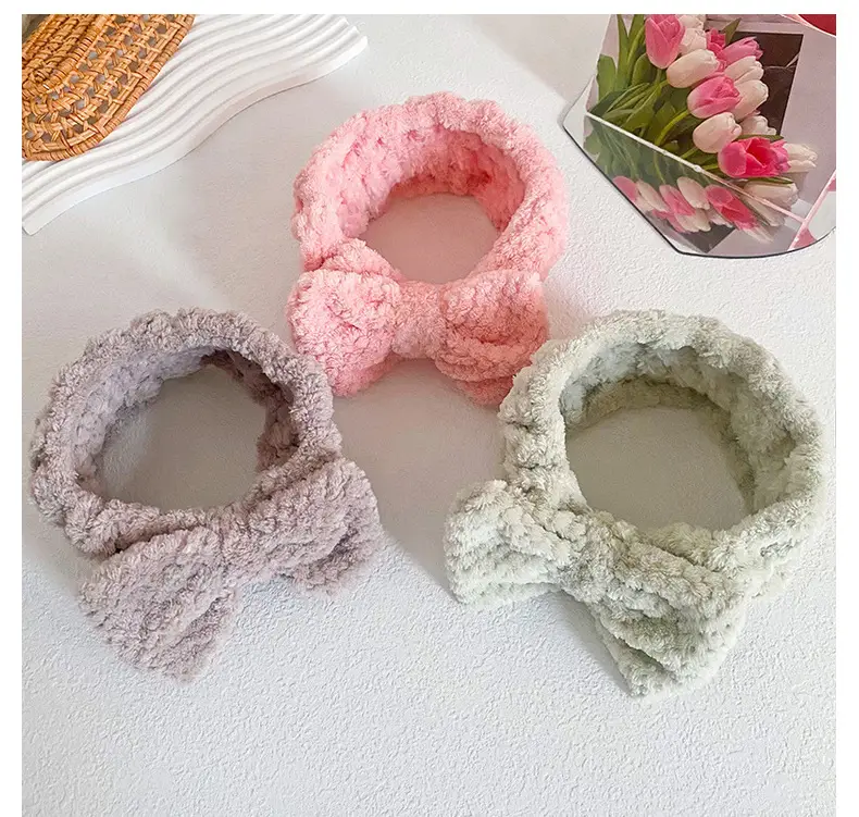 Coral Fleece Butterfly Hairband for Women — feature 12