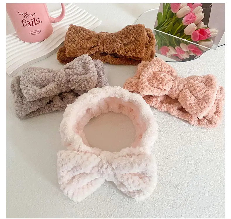 Coral Fleece Butterfly Hairband for Women — feature 14