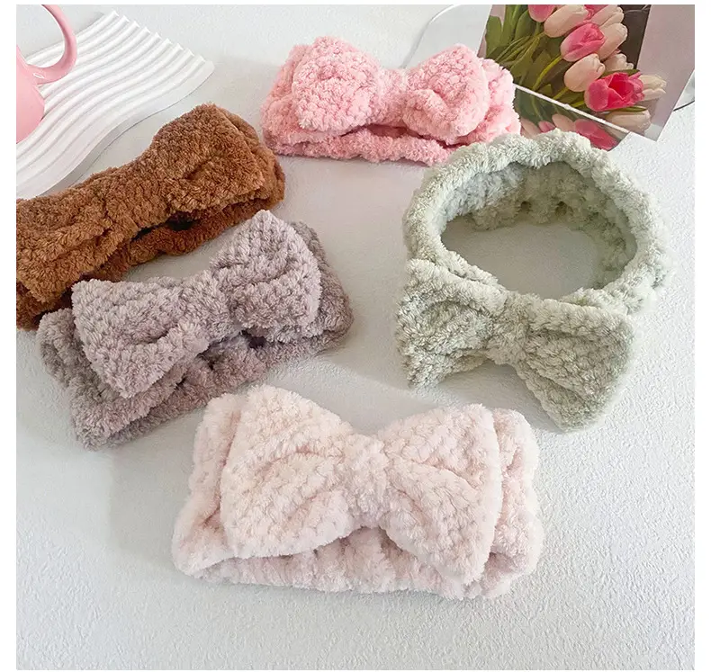 Coral Fleece Butterfly Hairband for Women — feature 9
