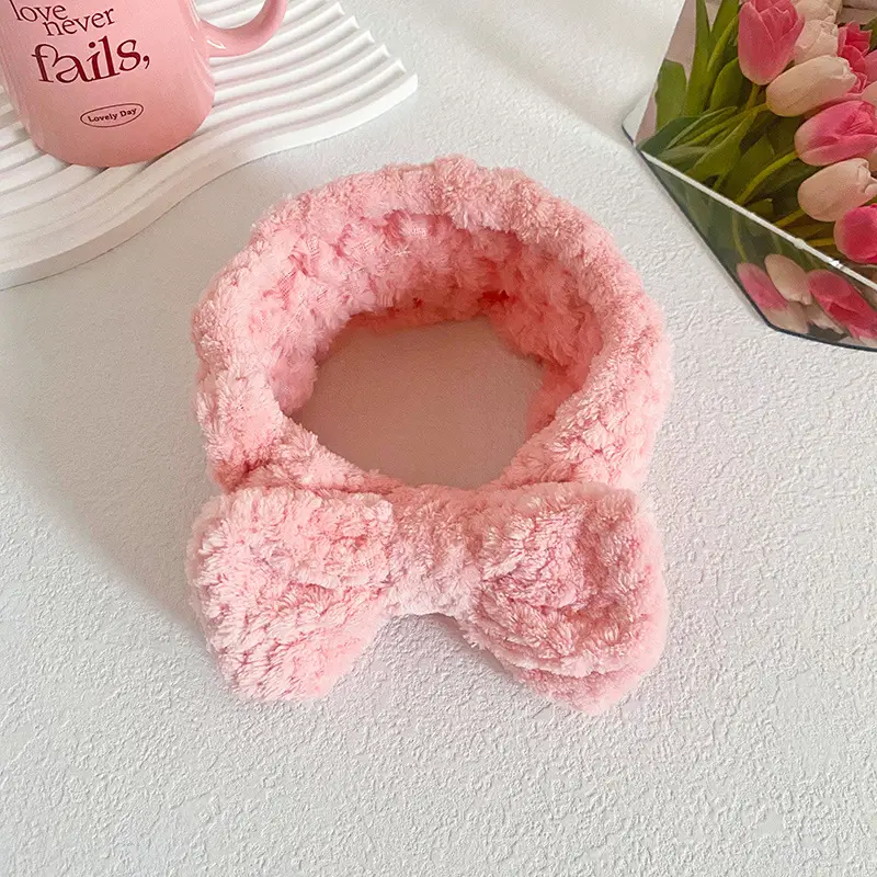 Coral Fleece Butterfly Hairband for Women - Image 2