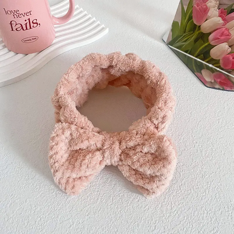 Coral Fleece Butterfly Hairband for Women - Image 4