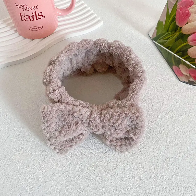 Coral Fleece Butterfly Hairband for Women - Image 6