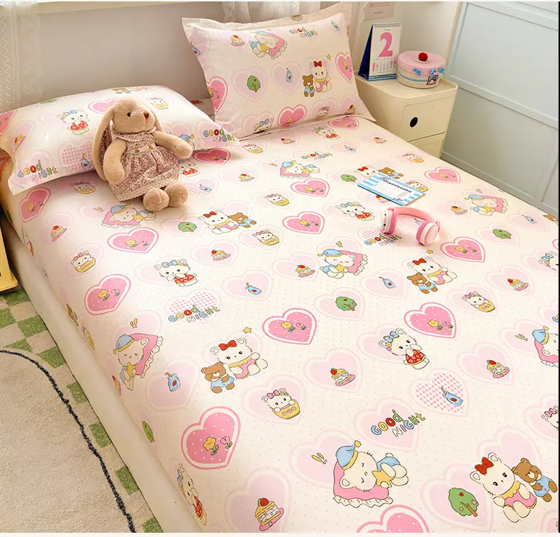 New Product 100% Cotton Bed Hat Simmons Protective Cover Single Piece Student Dormitory Mattress Cover Cotton Bed Cover Cross Border — feature 19