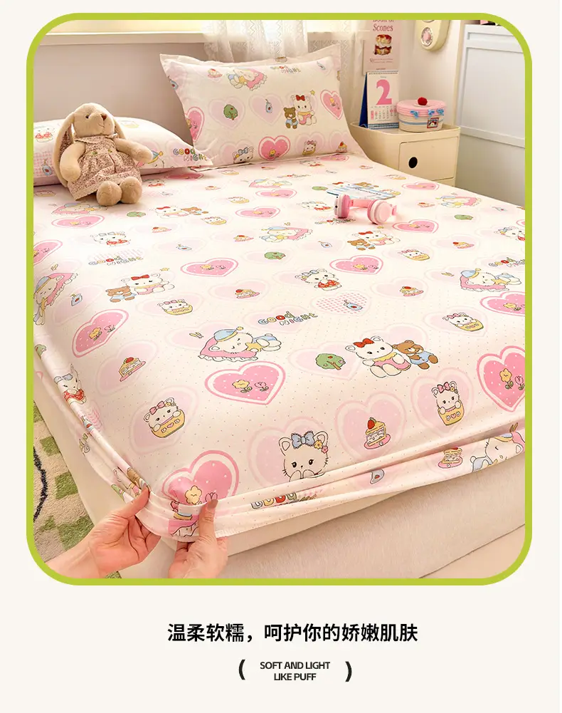 New Product 100% Cotton Bed Hat Simmons Protective Cover Single Piece Student Dormitory Mattress Cover Cotton Bed Cover Cross Border — feature 4