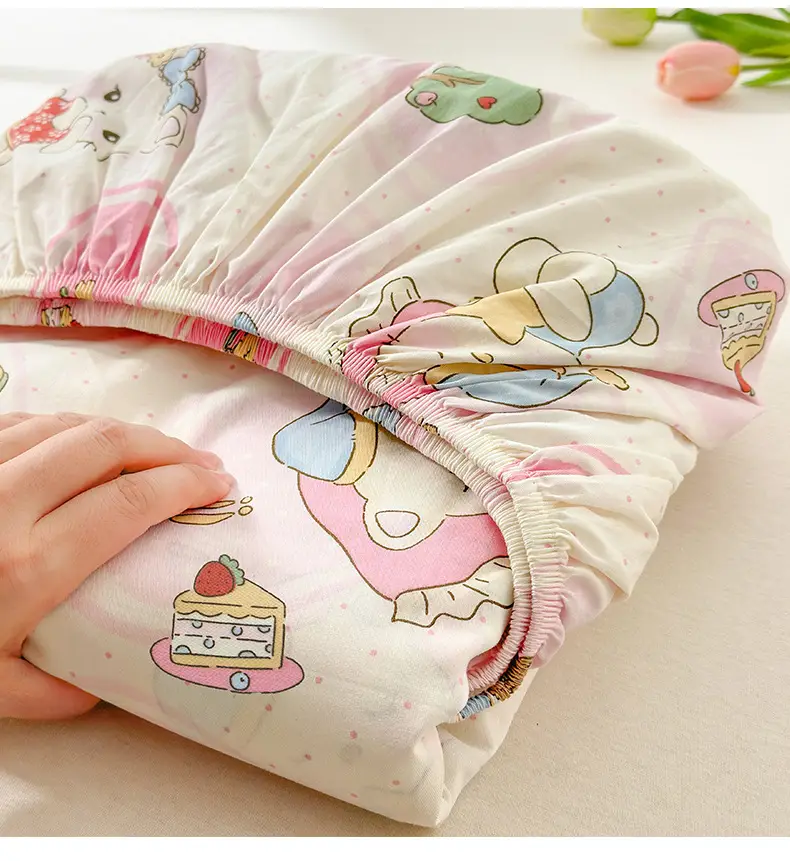 New Product 100% Cotton Bed Hat Simmons Protective Cover Single Piece Student Dormitory Mattress Cover Cotton Bed Cover Cross Border — feature 7