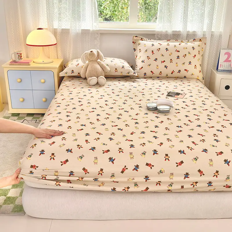 New Product 100% Cotton Bed Hat Simmons Protective Cover Single Piece Student Dormitory Mattress Cover Cotton Bed Cover Cross Border