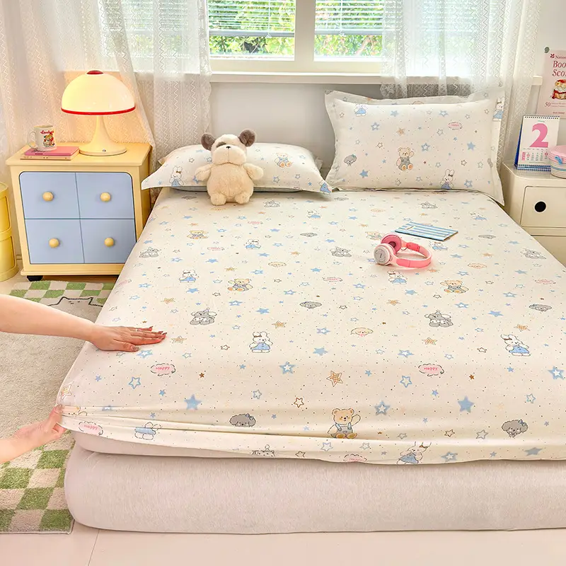 New Product 100% Cotton Bed Hat Simmons Protective Cover Single Piece Student Dormitory Mattress Cover Cotton Bed Cover Cross Border