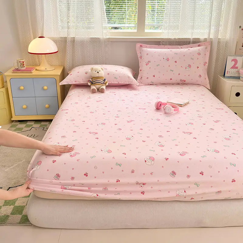 New Product 100% Cotton Bed Hat Simmons Protective Cover Single Piece Student Dormitory Mattress Cover Cotton Bed Cover Cross Border