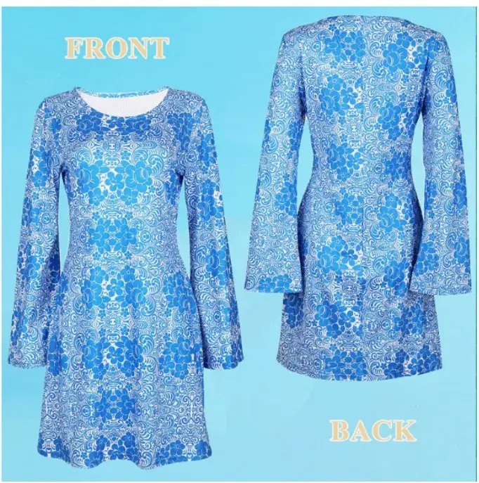 2025 Halloween 70s Hippie Disco Costume 2-Piece Set - Image 2