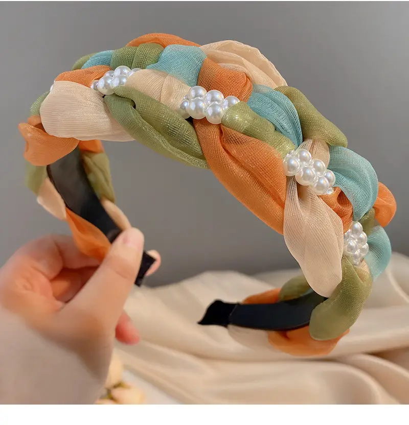 Yellow Rubber Hair Band with Adjustable Clamp for Women — feature 2