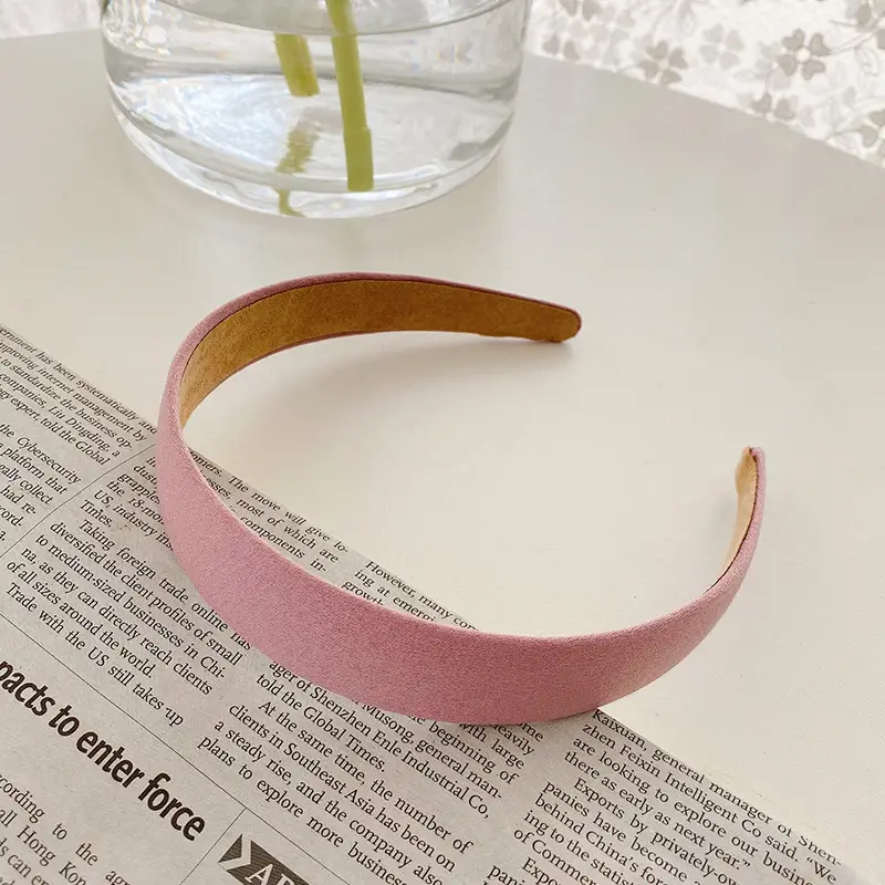 Yellow Rubber Hair Band with Adjustable Clamp for Women