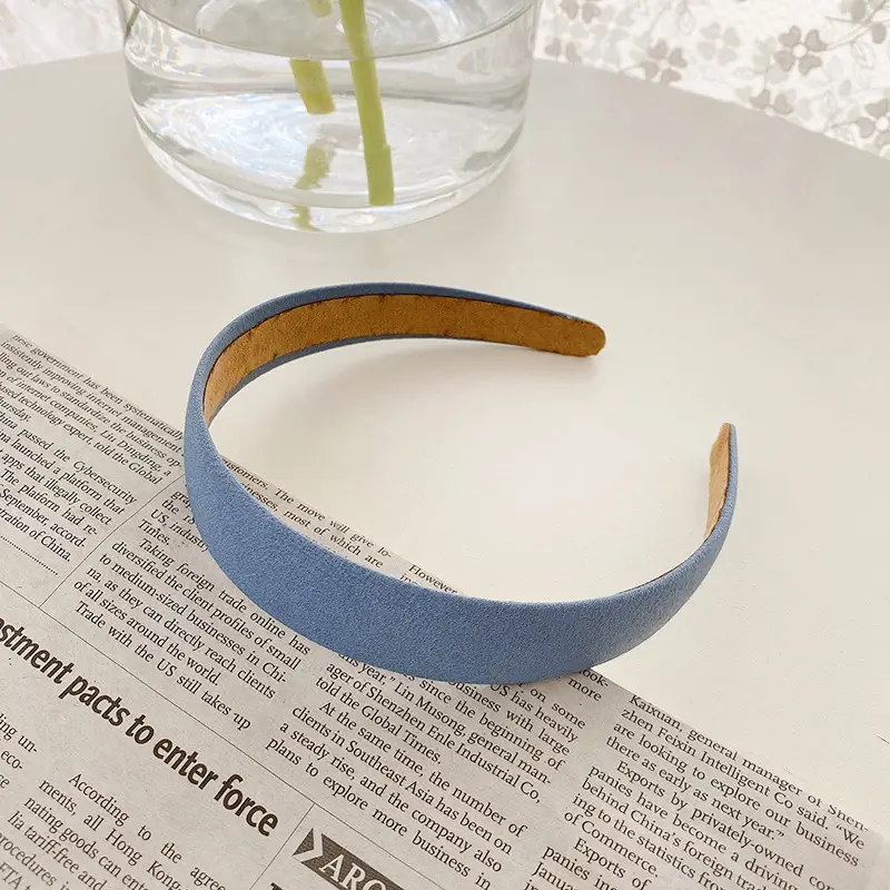 Yellow Rubber Hair Band with Adjustable Clamp for Women