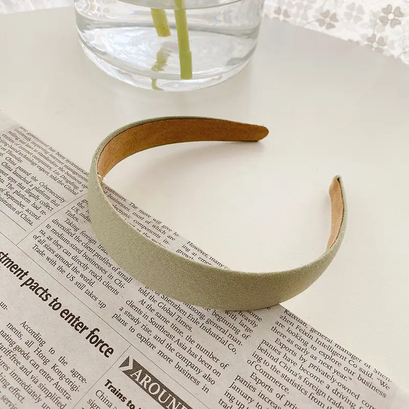 Yellow Rubber Hair Band with Adjustable Clamp for Women