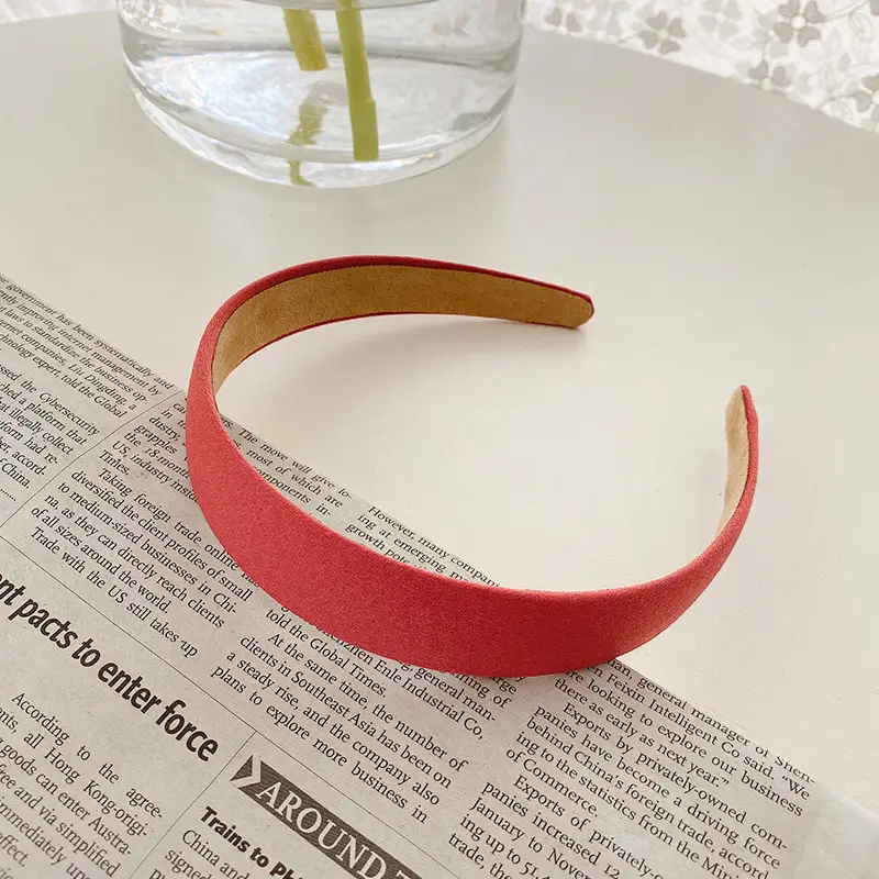 Yellow Rubber Hair Band with Adjustable Clamp for Women