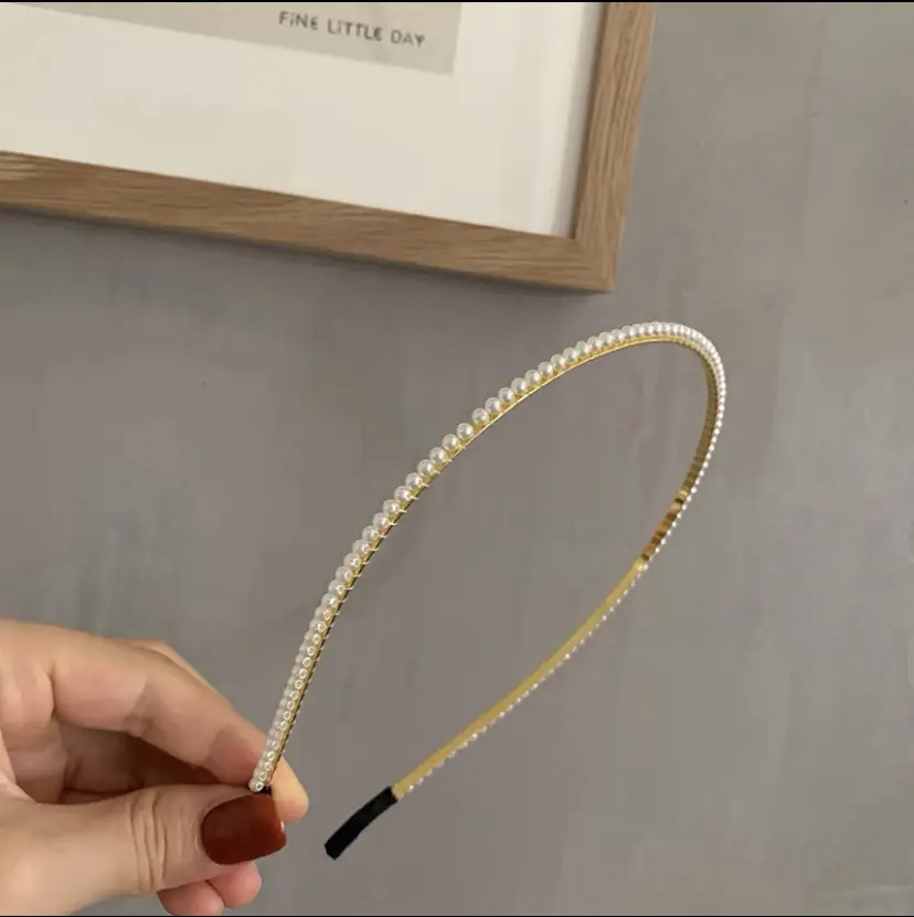 Yellow Rubber Hair Band with Adjustable Clamp for Women