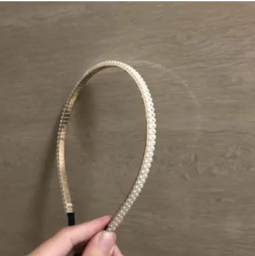 Yellow Rubber Hair Band with Adjustable Clamp for Women
